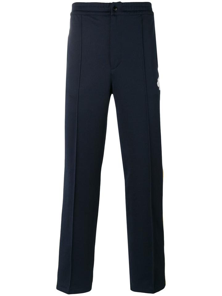 Just Cavalli Side-stripe Track Trousers, Men's, Size: Large, Blue, Polyester/cotton