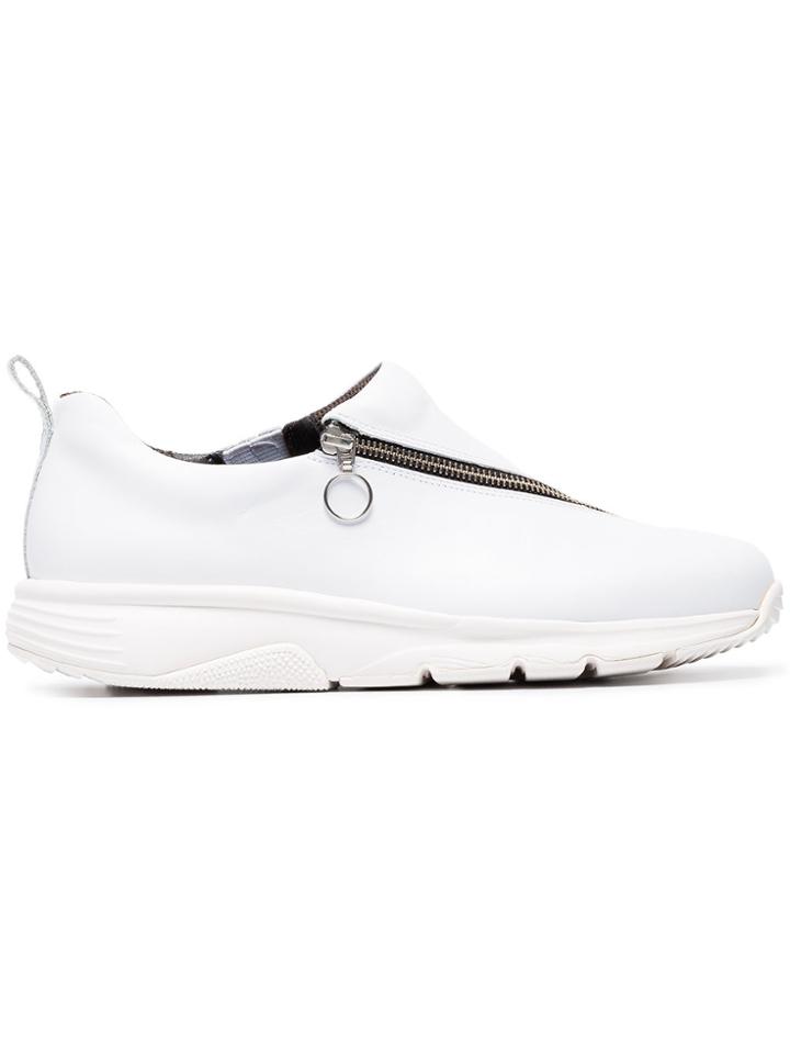 Camper Lab Twisted Zip Front Sneakers - White