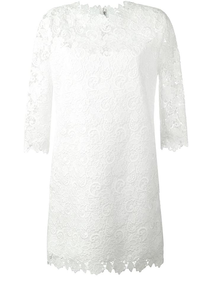 Ermanno Scervino Macramé Lace Dress, Women's, Size: 42, Nude/neutrals, Acrylic/polyester/cotton/polyamide
