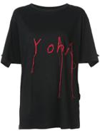 Yohji Yamamoto Embroidered T-shirt - Black
