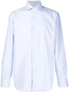 Barba Plain Fitted Shirt - Blue