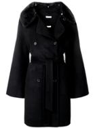 P.a.r.o.s.h. Belted Double-breasted Coat - Black