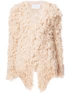 Ryan Roche Textured Cardi-coat - Nude & Neutrals