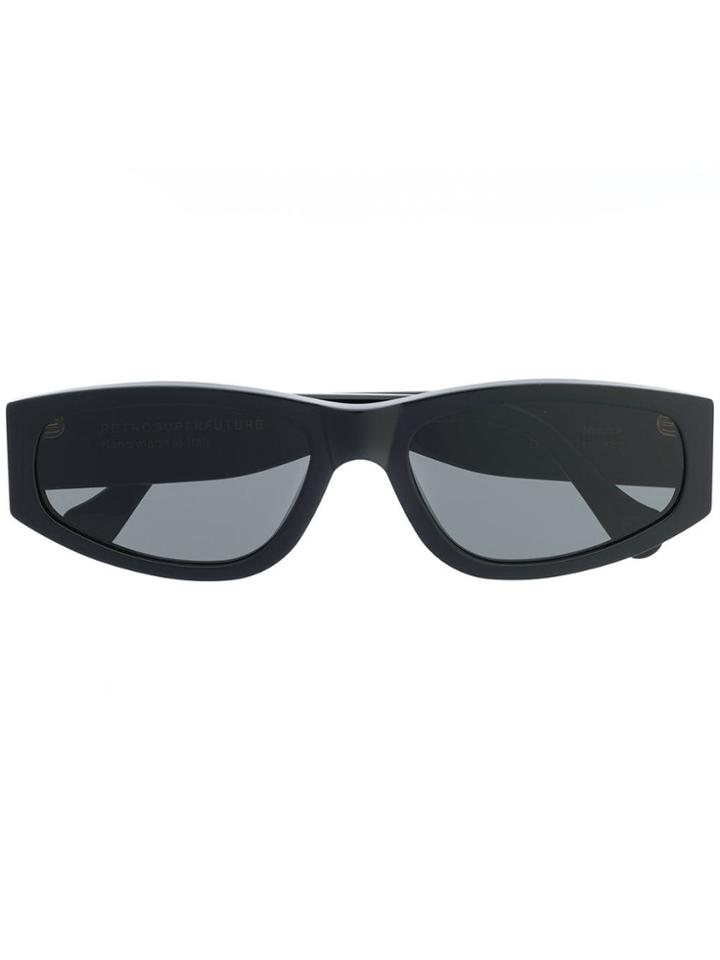 Retrosuperfuture Rectangular Frame Sunglasses - Black