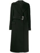 Gucci Pre-owned 1990's Belted Midi Coat - Black