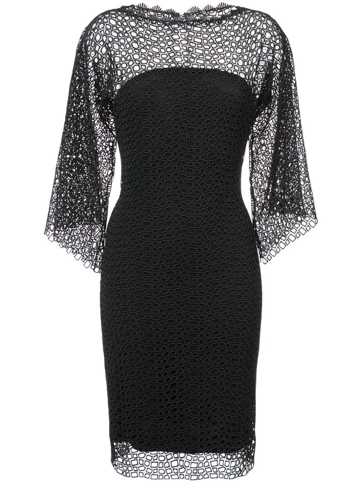 Rubin Singer Pebbled Lace Dress - Black