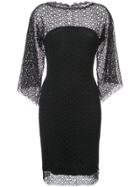 Rubin Singer Pebbled Lace Dress - Black