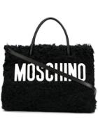 Moschino Wool Tote Bag - Black