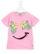 Vingino Smiley T-shirt, Girl's, Size: 8 Yrs, Pink/purple