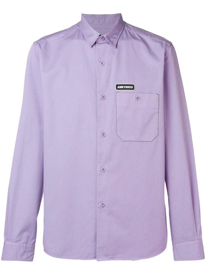 Ami Alexandre Mattiussi Ami Paris Patch Shirt - Pink