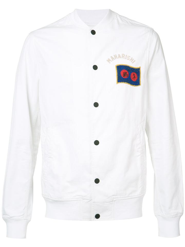 Maharishi - Rooster Stadium Jacket - Men - Acetate - S, White, Acetate
