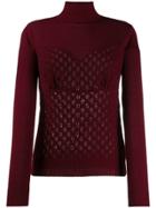 Sueundercover Patterned Knit Jumper - Red