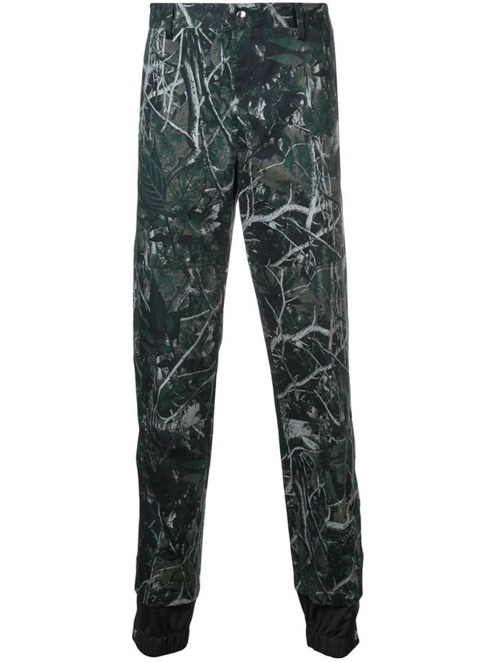 Lanvin Printed Double Hem Trousers - Green