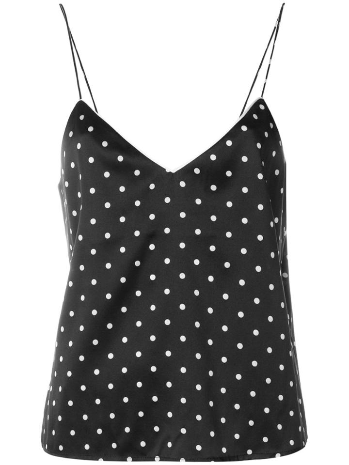 Ganni Polka Dot Cami Top - Black