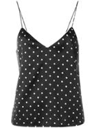 Ganni Polka Dot Cami Top - Black