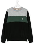 Paul Smith Junior Teen Colour-block Sweatshirt - Black