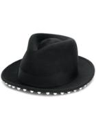 Eugenia Kim Embellished Fedora Hat - Black