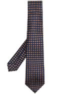 Kiton Dot Pattern Tie - Blue