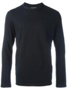 Neil Barrett Lightning Bolt Long Sleeved T-shirt, Men's, Size: Small, Blue, Cotton