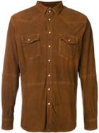 Eleventy Fitted Button Shirt - Brown