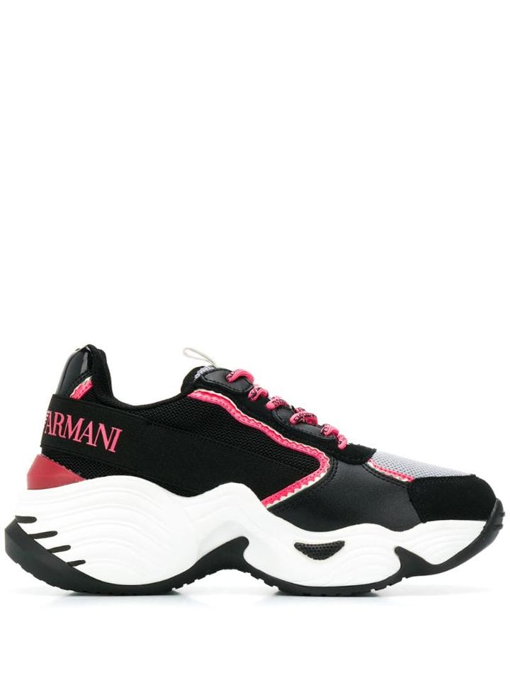 Emporio Armani Chunky Sole Sneakers - Black