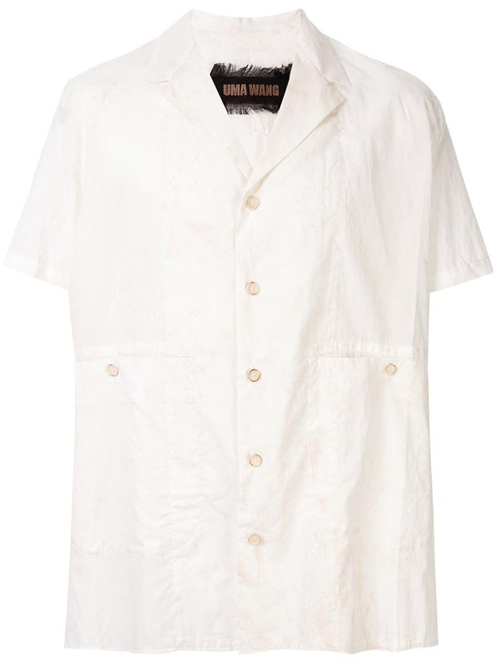 Uma Wang Short-sleeve Fitted Shirt - White