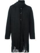 Boutique Moschino Scarf Fringed Oversized Jacket