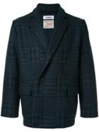 Coohem Houndstooth Blazer - Blue