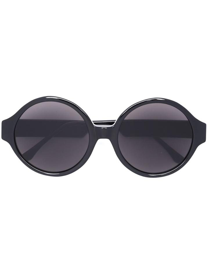 Vera Wang Oversized Round Sunglasses - Black