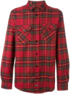 Les (art)ists 'fashion Killa' Plaid Shirt, Men's, Size: Xl, Red, Cotton/polyester
