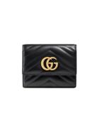 Gucci Gg Marmont Matelassé Wallet - Black