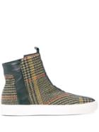 Alberto Fermani Plaid Ankle Boots - Brown