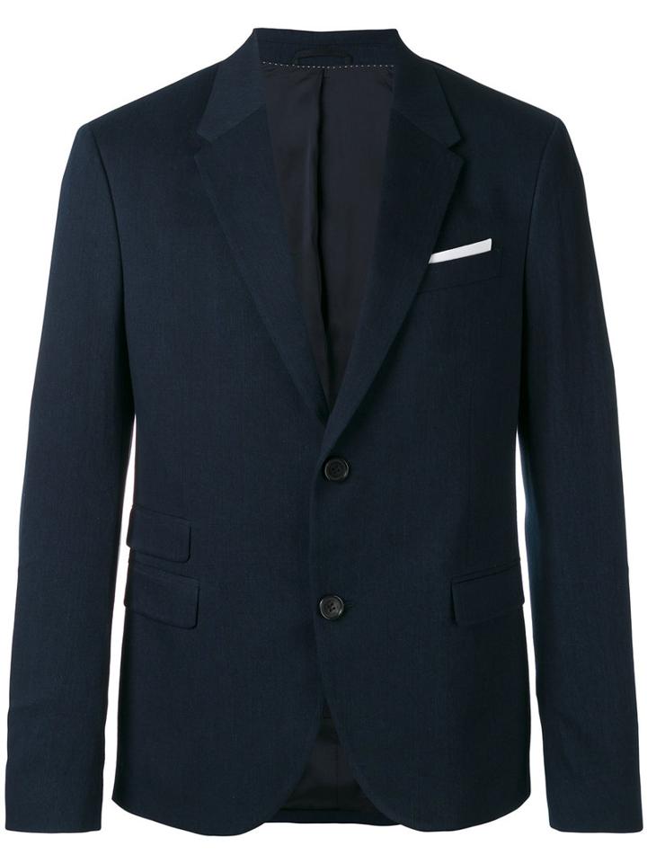 Neil Barrett - Denim Blazer - Men - Cotton/polyester/virgin Wool - 54, Blue, Cotton/polyester/virgin Wool