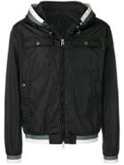 Moncler Hooded Windbreaker Jacket - Black