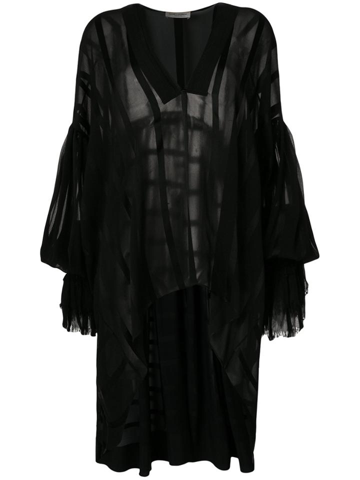 Saint Laurent Deep V-neck Blouse - Black