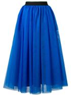Msgm Tulle Midi Skirt - Blue