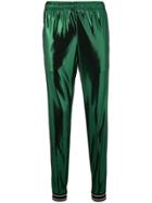 Gucci Oversize Laminated Jersey Jogging Trousers - Green