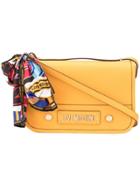 Love Moschino Scarf-detail Shoulder Bag - Yellow