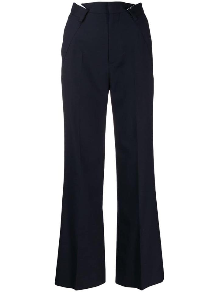 Maison Margiela Pleated Waist Tailored Trousers - Blue