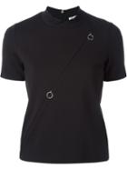 T By Alexander Wang Mock Neck Zipped T-shirt