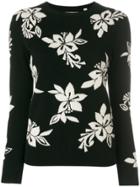 Chinti & Parker Hibiscus Knot Stitch Sweater - Black
