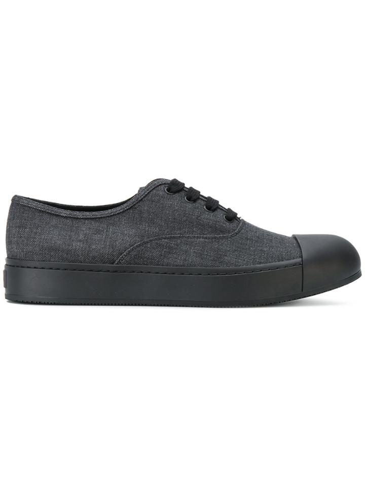 Prada Denim Low-top Sneakers - Black