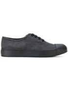 Prada Denim Low-top Sneakers - Black