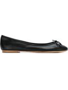Sarah Chofakian Leather Ballerinas - Black