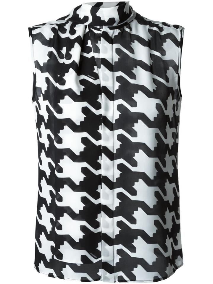Dsquared2 Houndstooth Design Blouse