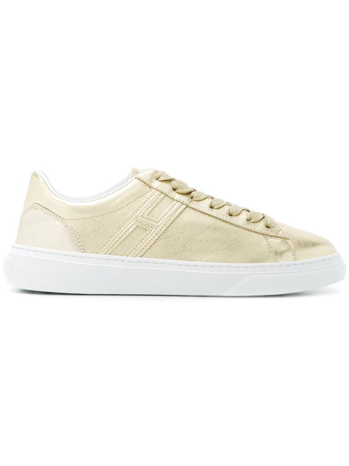 Hogan Low Top Logo Sneakers - Metallic