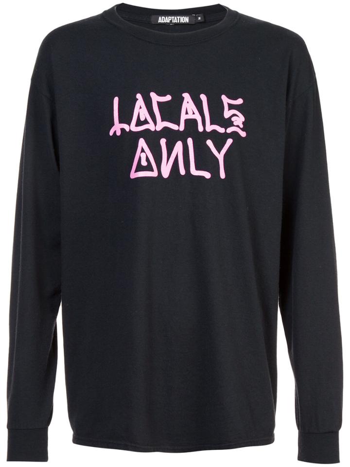 Adaptation Locals Only Long Sleeve Vintage T-shirt - Black