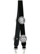 Kate Cate Regina Star Plaque Bag Strap - Black