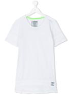 Vingino - Embossed Sleeves T-shirt - Kids - Cotton - 16 Yrs, White
