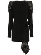 Saint Laurent Studded Chainmail Dress - Black